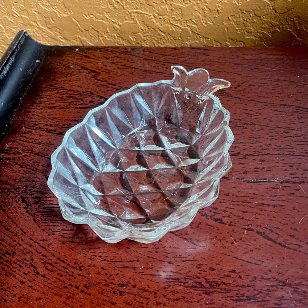 Vintage Glass Pineapple Dish